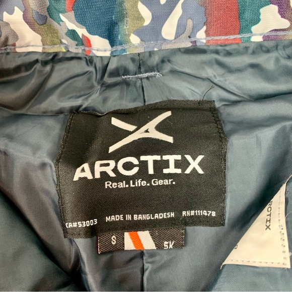 NWT Arctix Kids Snow Pants Small 8 Camo Camouflage Winter Cold Weather Skiing - Picture 7 of 13